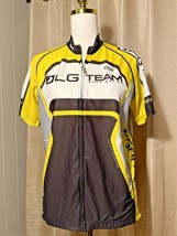 Louis Garneau LG Team Race Series Yellow Black Cycling Jersey Large 0030 - $317.14 MXN