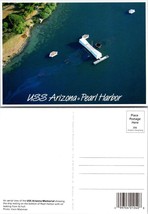 Hawaii Honolulu USS Arizona Memorial Battle Ship Submerged VTG Postcard - £7.44 GBP