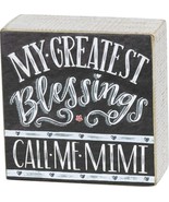 Mimi small wood block Sign - $273.27 MXN