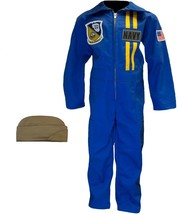 Authentic Blue Angels Kids Flight Suit with Garrison Cap - Soar to New H... - £70.29 GBP