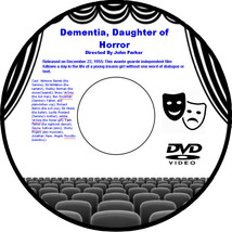 Dementia, Daughter of Horror 1955 DVD Movie  Adrienne Barrett Ed McMahon Shelley - £3.94 GBP