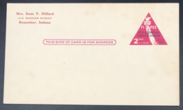1956 FIPEX US Postal Card UX44 2 Cent Unused Rensselaer IN Indiana - $7.69