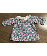 Baby Doll Floral Long-sleeved A-line Dress With Collar - £5.44 GBP