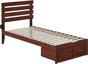 AFI Oxford Twin Extra Long Bed with Foot Drawer and USB Turbo Charger in... - $473.99