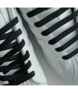 48&quot;=120cm BLACK Unwaxed flat sneaker boot laces 5 6 eyelets shoes boots ... - $279.15 MXN