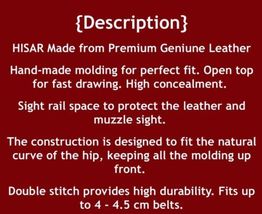 Fits Rock Island 1911 45 ACP W/Out Rail Leather 3.5”BBL Belt Holster #1386# image 6