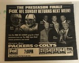 Green Bay Packers Vs Indianapolis Colts Vintage Tv Guide Print Ad Tpa25 - $5.93