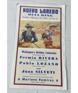 Bullfighting Advertisement Flyer – 5.5&quot; x 9&quot; - Plaza de Nuevo Laredo #25 - €11,28 EUR