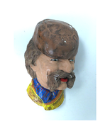 Montenegrin Man Chalkware Head Wall Plaque/ Bossons Type - Kurdish - FAS... - $20.30 CAD