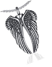Fashion Stainless Steel Angel Wings Necklace Ashes Urn - $33.22