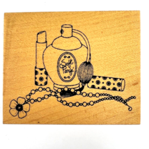 Vintage Great Impressions Perfume Makeup Necklace Cologne Rubber Stamp E505 - £15.97 GBP