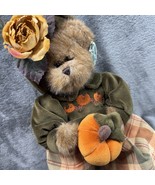 Bearington Collection Autumn Harvester Bear with Pumpkin Fall Dress Hat ... - $41.01 CAD