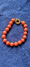 New Clasp Orange Bracelet Shiny Fall Halloween Festive Collectible Decorative - £11.85 GBP