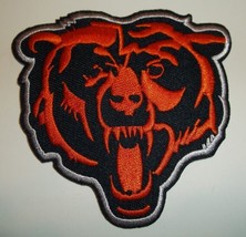 Chicago Bears Head Embroidered PATCH~3 1/2" x 3 1/2"~Iron Sew On~NFL~Ships FREE - $4.66