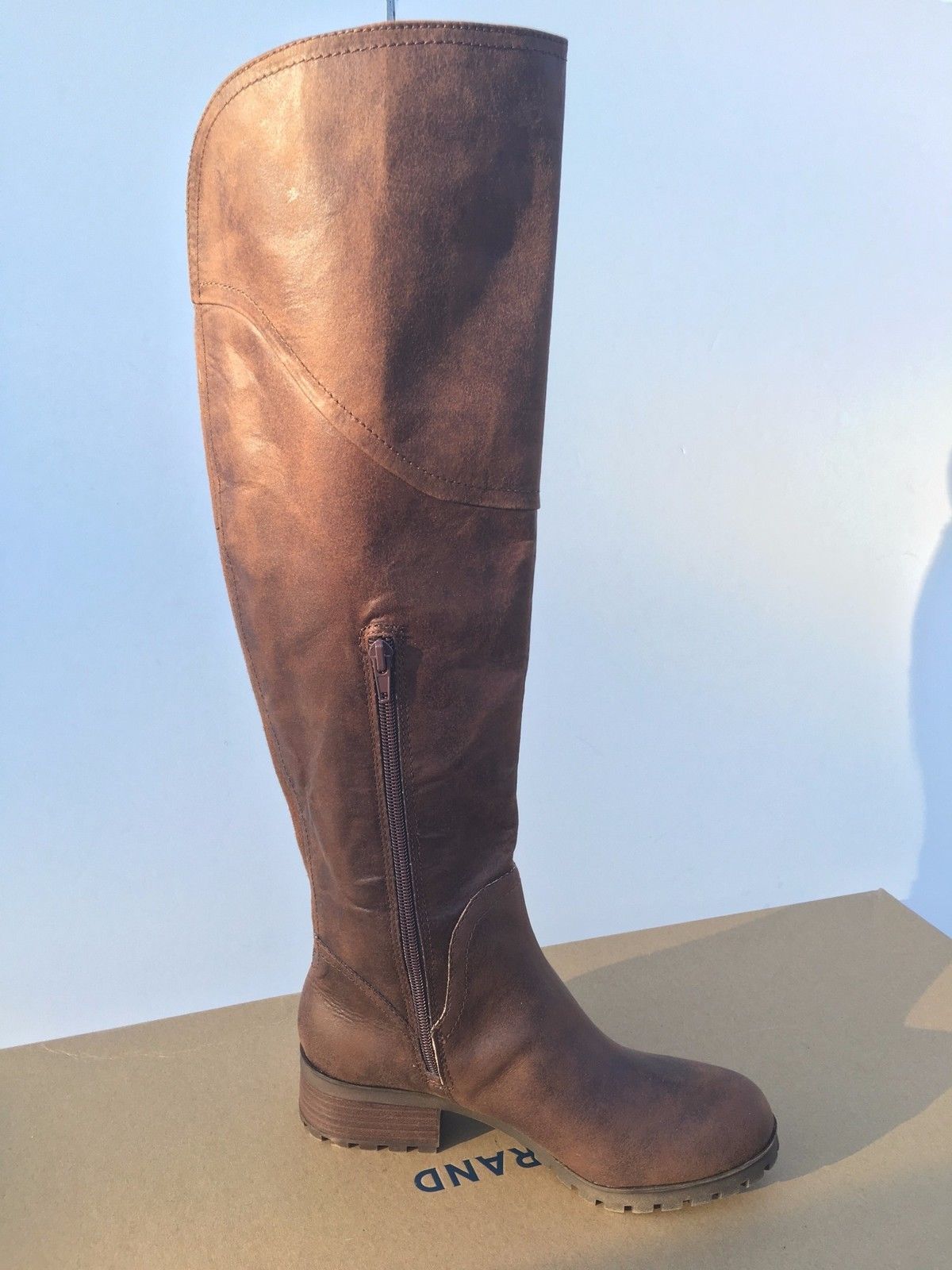 NWB! Lucky Brand Women's Harleen Over-The-Knee Wide Calf Boot Nutmeg Size 5.5 W - $49.99