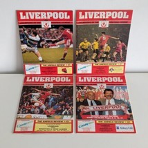 Liverpool FC Football Programmes, Anfield Review Vintage 1990/91 Bundle, Job Lot - £14.91 GBP