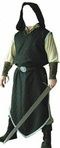 Black Color Medieval Viking Renaissance Clothing Tunic For Reenactment Theater - £58.86 GBP+