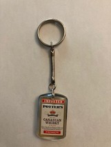 Potter’s Canadian Whiskey, Potter’s Gin, Vintage 1 1/2” Keychain Collect... - $4.50