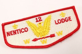 Vtg Nentico Lodge 12 OA Order Arrow WWW Boy Scouts of America Flap Patch - $10.52