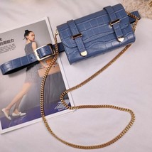 Female Purse Leather Waist Belt Bag Women&#39;s Waist Pack Serpentine Belt Female Pu - £30.93 GBP