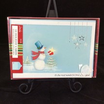 Christmas Cards Snowman Star Christmas Tree NIB 18 Cards Envelopes Image... - £15.53 GBP
