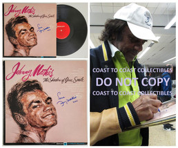 Johnny Mathis signed The Shadow of your Smile album vinyl COA proof autographed - £156.42 GBP