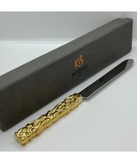 Katy Briscoe Knife - 24k Gold Plated Handle - Home Collection New In Box... - £59.46 GBP