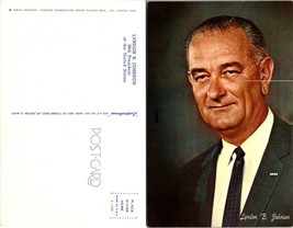 Lyndon B. Johnson Portrait of 36th United States President Vintage Postcard - £7.48 GBP