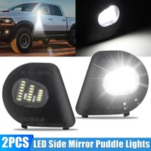 LED Side Mirror Puddle Lights For Dodge Ram 10-19 1500 2500 3500 4500 5500 Truck - £14.96 GBP