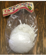 Small plastic white party parasols vintage party favor umbrella decoration  - $19.75