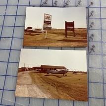 Vintage Photograph 1980s Cessna Pilot Center Wolf’s Aero Service 3 1/2 x... - $5.35