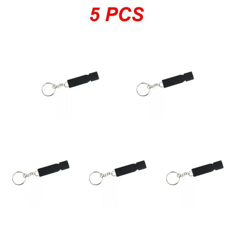 1~5PCS Outdoor Survival Whistle Aluminum Alloy Double   Dual-frequency High Volu - £81.95 GBP