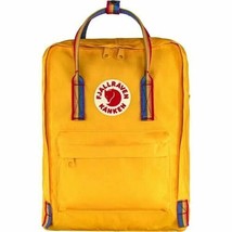 FJALLRAVEN KANKEN Rainbow Backpack Bag Yellow New 23620 - £63.03 GBP