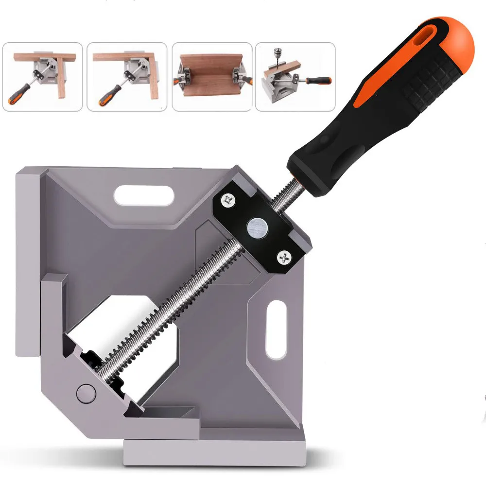 Aluminum Corner Clamp 90 Degree Right Angle Clamp Tool Single Handle   Welding C - £204.77 GBP