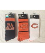 Chicago Bears NFL Premium Knit Crew Socks By Strideline Bundle 3 Pr M/L ... - $29.69