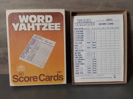 Word Yahtzee 90 Replacement Score Cards 1978 E.S. Lowe E2807 Original Box - £9.75 GBP