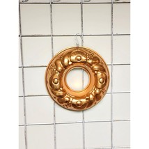 Large Vintage Gelatin Mold, Round Copper Colored 13&quot; Hanging  - $38.00