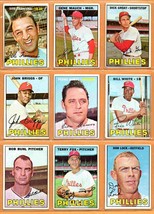 1967 Topps Philadelphia Phillies Team Lot 9 diff Francona Gene Mauch Dick Groat - £12.51 GBP