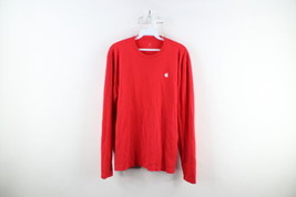 Apple Inc Mens Large Faded Employee Issued Long Sleeve T-Shirt Red Cotton - $39.55