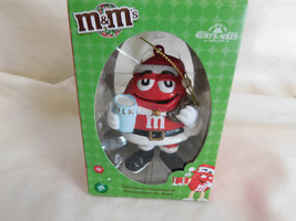 M Ms Kurt Adler Red Santa Christmas Ornament 3 Inches Tall w/ box - £6.71 GBP