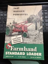 Farmhand Standard Loader Brochure          Operators Manual - £23.52 GBP