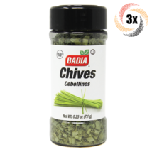 3x Shakers Badia Chives Seasoning | .25oz | Gluten Free! | No MSG! | Cebollinos - £12.38 GBP