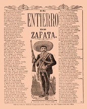 3231.Interior design Vintage Mexican Poster.El entierro de Zapata.Mexico Poetry - £12.81 GBP+