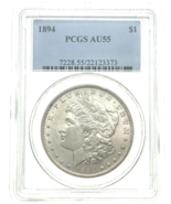 1894 Silver Morgan Dollar PCGS AU55, Beautiful Mint, Out of Circulation-... - €2.721,29 EUR