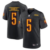 New Jayden Daniels #5 Commanders Stitched Black Alternate  Football Fuse... - $49.90