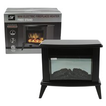 Mini Electric Fireplace Heater Free Standing 1500W Adjustable 3 Settings - £74.72 GBP