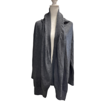 Gap Cardigan Women&#39;s M Charcoal Gray Fine Merino Wool Open Cocoon Cozy - £12.15 GBP