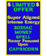 Money Spell Highly Charged Spell For Capricorn Millionaire Magic for Luc... - £37.66 GBP