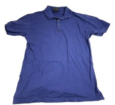 adidas Polo Shirt Mens S Blue Short Sleeve Shirt - $9.89