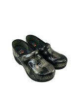 Dansko Clogs Womens 36 Black XP 2.0 Glossy Pro Nursing Work Comfy Slip On Shoes - £34.32 GBP